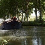 Abandoned Barges Block Seine in North Yvelines